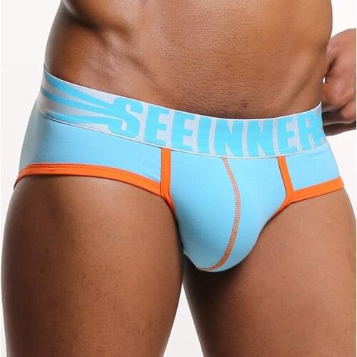 Sexy Men Undrewear Briefs Gay Mens Bikini Brief Men Cotton Slip 3D Pouch Underwear Male Panties