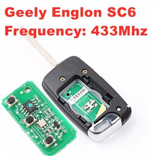 For Geely Englon SC6 frequency 433Mhz car key remote control