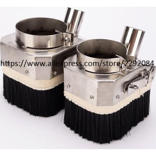 65MM 80MM stainless steel materials cnc dust cover collector cnc machine accessories for 0.8KW/1.5KW/2.2KW spindle motor