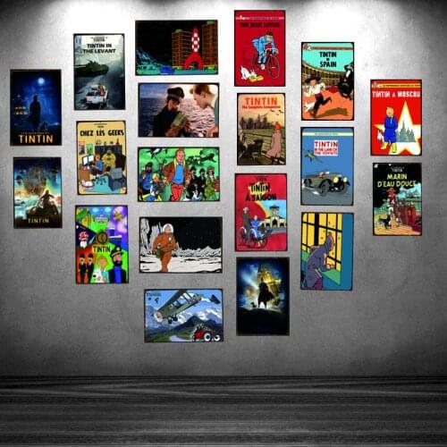 Cartoon Movie Tin Sign Metal Plate Iron Painting Kids Room Wall Bar Home Art Craft Decor 30X20CM DU-2217