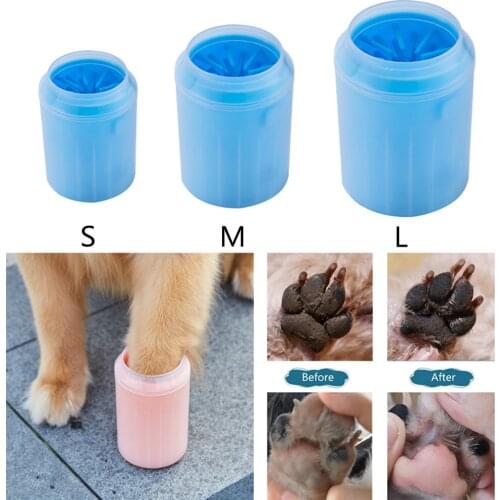 Dog Paw Cleaner Cup Pet Feet Washer Portable Pet Cat Dirty Paw Cleaning Cup Soft Silicone Foot Wash Tool for Small Large Dogs
