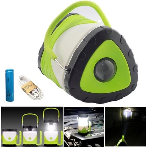 2 in 1 LED Hand camping Flashlight USB Working night flash light Torch Lamp Lantern Powerful bright Rechargeable 18650 Battery