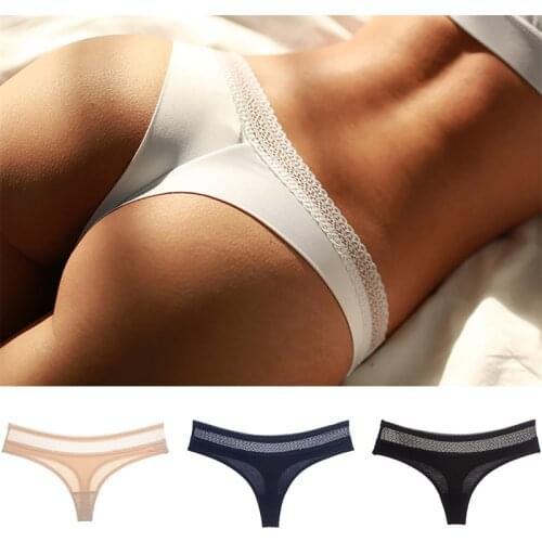 Women Sexy Panties Underwear Lingerie G-String Hollow Out Thongs for Women String Thongs Solid Seamless G-String Briefs Panties