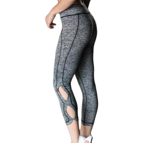 Womens Sports Leggings High Waist Hip Solid Stretch Fitness Running Jogging Workout Gym Exercise Ladies Casual Trouser