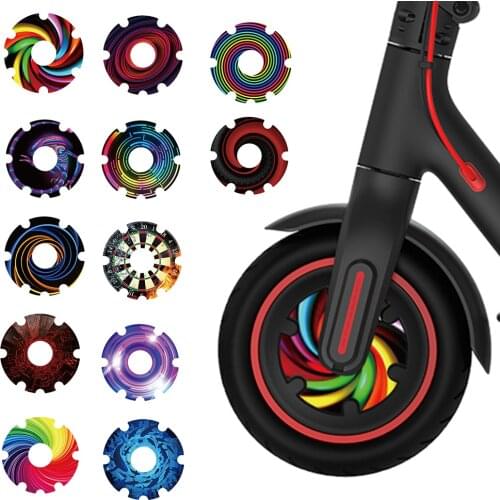 1 Pair Scooter Motor Protection Sticker Waterproof Electric Scooter Front Wheel Sticker Cover Film For XiaoMi Scoote 1S/M365/PRO
