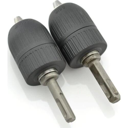 1PCS 2-13mm HSS Keyless Impact Drill Bit Chuck Hand Tool With Lock And SDS Adaptor