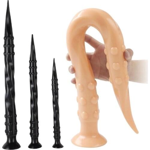 2020 Newest 65cm Super Long Anal Plug With Suction Cup G Spot Stimulator Men Prostate Massgae Anal Dilator Sex Toys For Woman