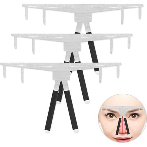 3D Microblading Eyebrow Tattoo Stencil Ruler Balance Template Permanent Makeup Beauty Makeup Accessories