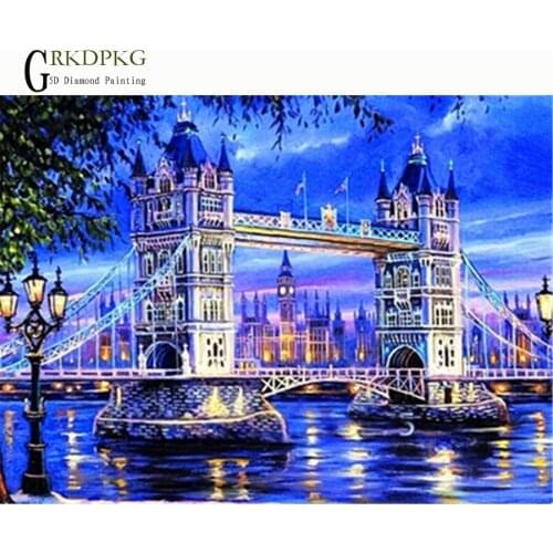 NEW bridge city gift 5D diy Full Square/Round Diamond Painting Cross Stitch Diamond Embroidery Diamond Mosaic Wedding decoration