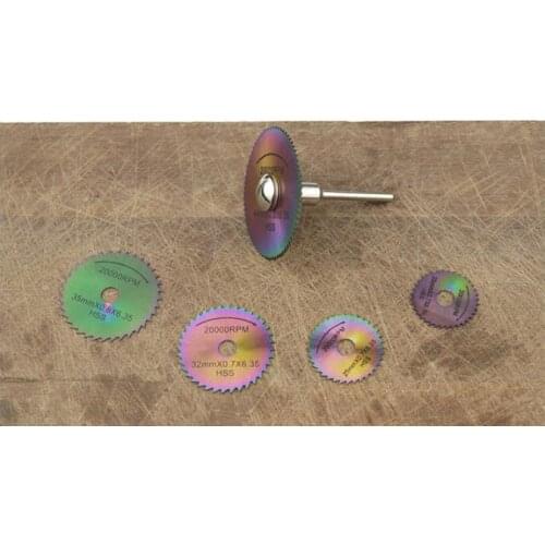 Colorful high speed steel HSS Hardened saw blade Cutting metal aluminum alloy sheet tough High quality milling insert NO.C0367