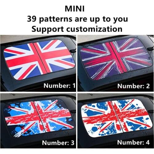 1pcs special size KK union jack Car sunroof decorative stickers car styling for BMW MINI cooper one F55 F56 F60 R55 R56 R60 R61