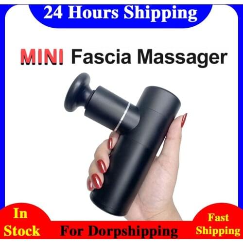 Mini Electric Massage Gun Tissue Percussion Small Fitness Equipment Deep Muscle Fascial Body Massager Gun Acid Relief Pain Relax