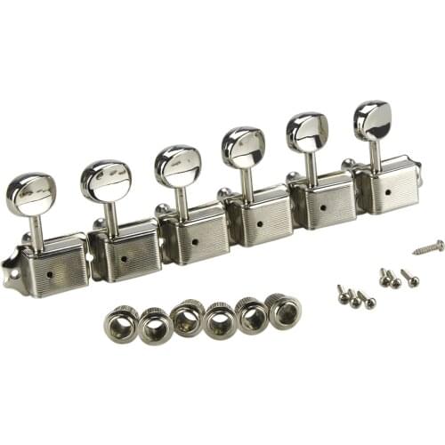 FLEOR Vintage 6R Electric Guitar Tuning Pegs Keys Machine Heads Tuners 6-In-line Guitar Parts