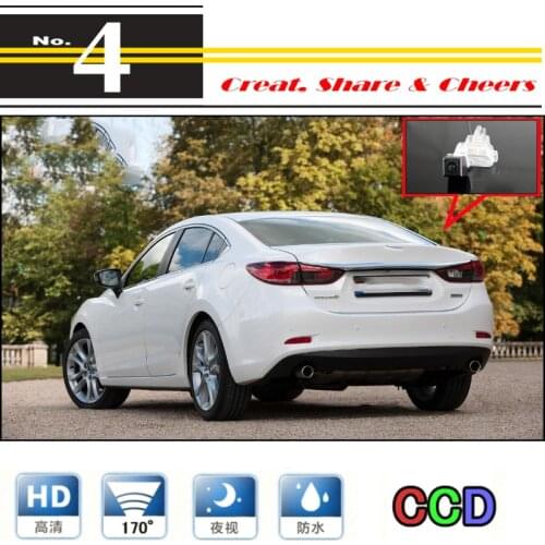 Car Camera For Mazda 6 M6 Atenza GJ 2013~2015 High Reverse Rear View Back Up Camera For PAL / NTSC to Tuning | CCD + RCA