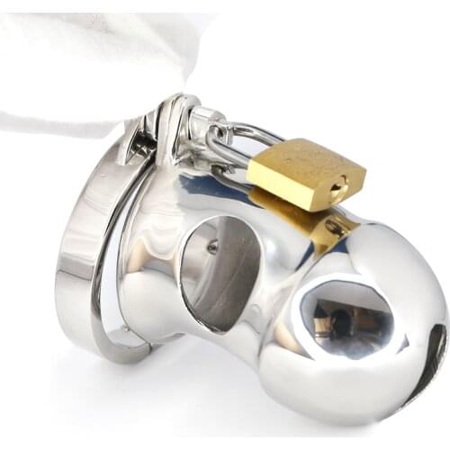 Stainless Steel Chastity Cage Cock Cage Spikes Lock Ring Penis Sleeve Delay Ejaculation BDSM Sex Toys For Men