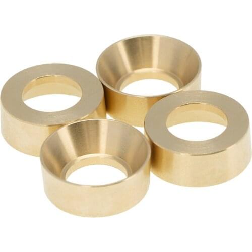4pcs Brass Wheel Counterweight for 1/24 Axial SCX24 AXI00002 AXI00001 AXI90081 RC Car Accessories Parts