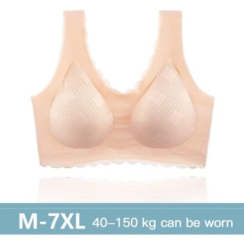 M-7XL 40-150kg Female Yoga fitness brassiere Large size Sports bra gym Women underwear sportswear push up bra