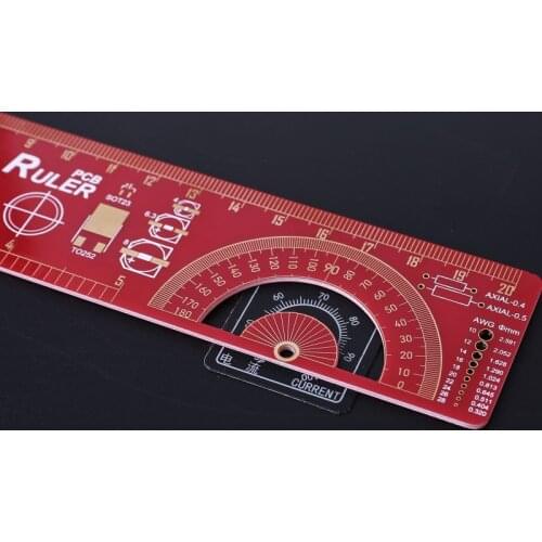 Multifunctional PCB Ruler IC Package Hollow Protractor Triode MOS Tube Symbol Development Electronic Engineer Measuring