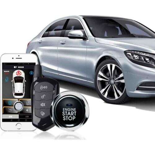 Mobile APP car alarm with auto start for toyota keyless entry system central locking for car auto alarm start stop button MP900