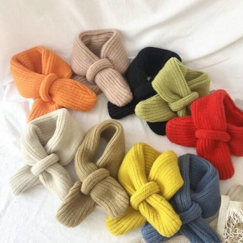 Fashion Kids Scarf Children Baby Warm Scarves Girls Winter Scarf Wool Collar Baby Scarves Neck Ring Keep Warm Accessories