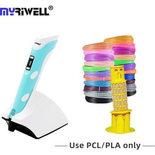 Myriwell RP-200B speed adjust PLA/PCL 3D pen wireless charging DIY easy for beginners kids birthday gift 3d printing pen toy