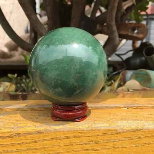 55mm Natural Green Aventurine Gem Stones Round Ball Crystal Healing Sphere