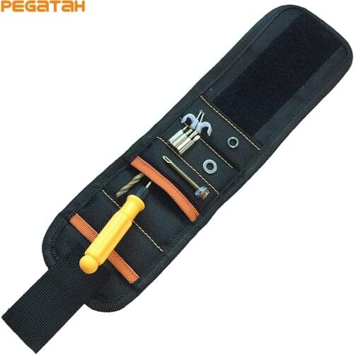 New 10Strong Magnets Strap Magnetic Wristband for Holding Screws Nails Drill Bits Potable Tool Gift
