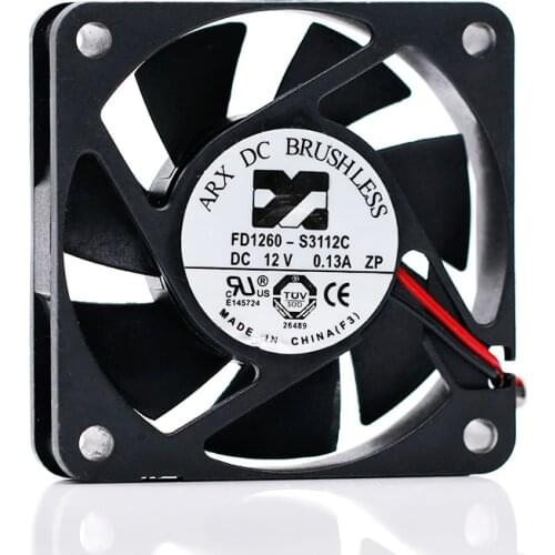 New for Arx 6015 FD1260-S3112C DC12V 0.13a 6cm mm Silent Cooling Fan