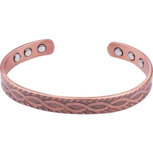 European and American Popular Red Copper Bracelets 8-Shaped Magnetic Metabolism Promoting Red Copper Bracelets