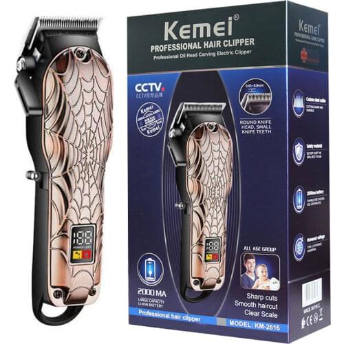 Barber shop powerful professional hair trimmer for men electric powerful hair clipper lithium Ion beard hair cutting tool