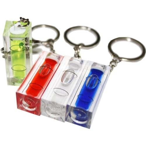 QASE Key chain Spirit Level Bubble TV Rack Horizontal Ruler 15*15*40mm 1 Piece