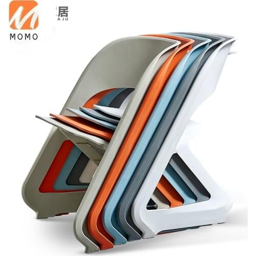 Luxury Modern Minimalist Creative Backrest Chair Home Fashion Plastic Dining Chair Outdoor Stool Leisure Chair