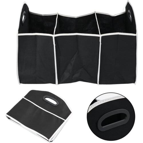 Folding Collapsible Sturdy Robust Car Storage Box Car Boot Organiser Shopping Tidy Collapsible Space Saving Storage Box