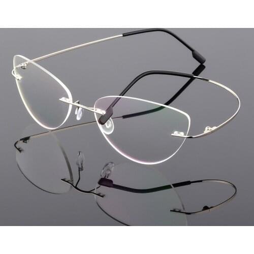 Foldable Ultra-light Memory Cat Eye Glasses Marcas Vintage Eyeglasses Frame Women Computer Optical Glasses Spectacle Armacao Red