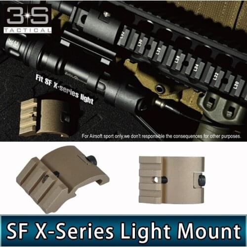 Surefir Flashlight X400 X300 Lampe Picatinny Scout Light Mount Tactical Hunting X300U X400U Laser Airsoft