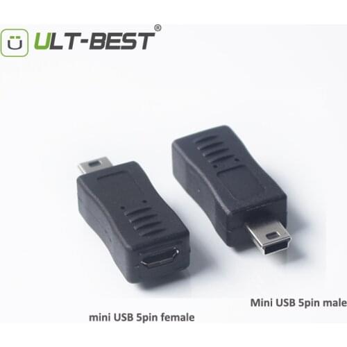 ULT-Best Wholesale Mini USB 5pin Male to Micro USB Female Adapter Converter Connector Data Sync for MP3 MP4 Car Tablet