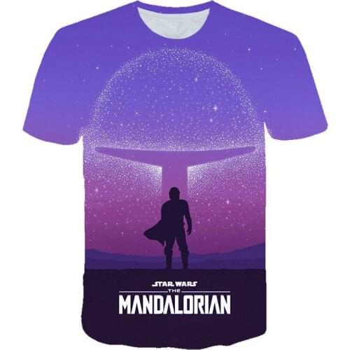 The Mandalorian Women T Shirt For Disney Figures Yoda Baby 3D Printing T-shirt Kids Short Sleeve Summer Tops Boys Girls Tees