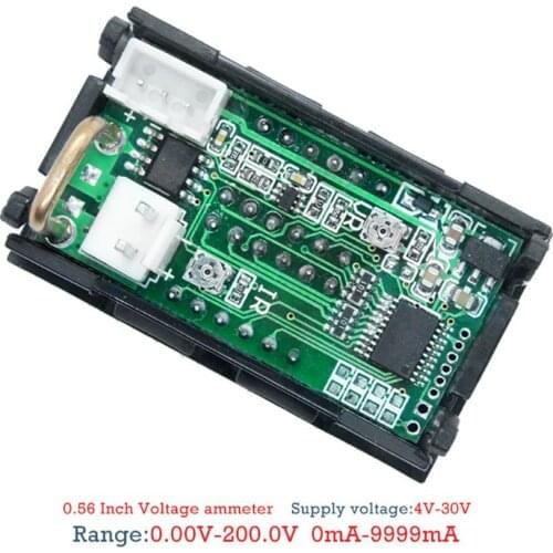 0.28" Digital DC 200V 10A Voltmeter Ammeter 4 Digit 5 Wire Voltage Current Meter
