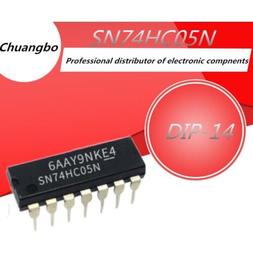 10PCS 74HC05 SN74HC05N DIP-14 SN74HC05 DIP14 DIP HD74HC05P 74HC05N new spot