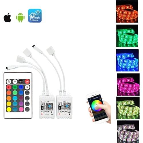 5-24V 24 Keys Infrared WIFI Smart Voice APP Controller Remote LED WIFI Controller