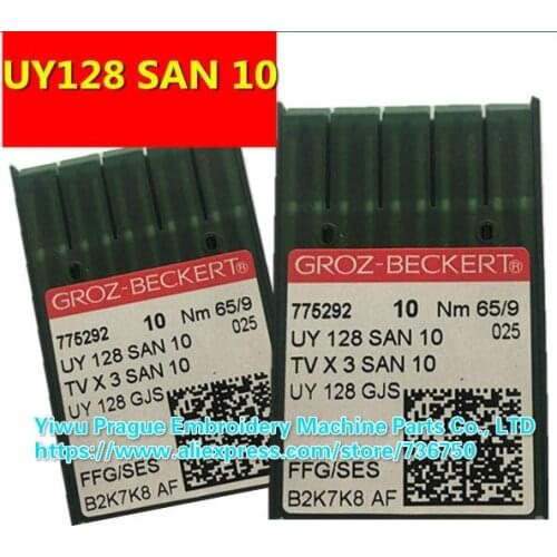 500 needles 100% original Germany Groz Beckert sewing needles UY128 SAN 10 TV X 3 SAN 10 UY 128 GJS sewing machine spare parts