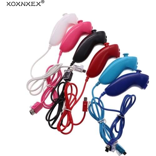 6colors NUNCHUCK NUNCHUK CONTROLLER REMOTE FOR NINTENDO Wii black nunchunk remote controller usb port