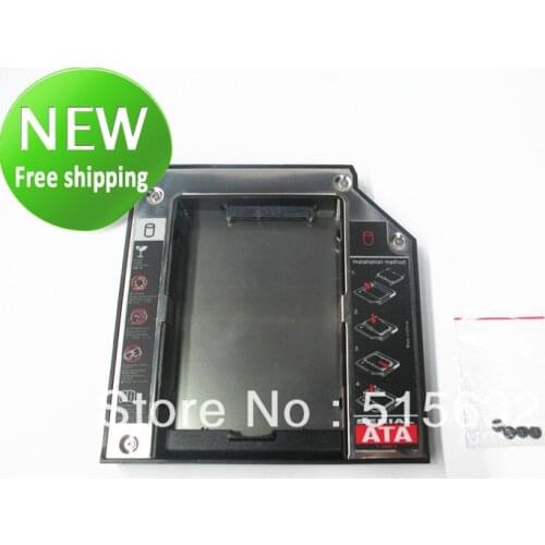 9.5mm SATA 2nd HDD Adapter Caddy Bay For IBM Lenovo 43N3412 T400s T500 T410 New free shipping