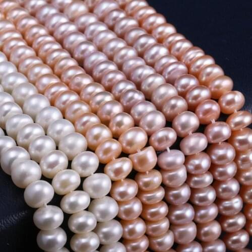 Natural Freshwater Pearl Beads Round 3-10mm Punch Pearl Bead for Charms Jewelry Making DIY Bracelet Necklace Crafts 14inch