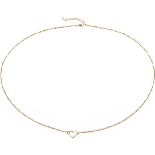 1pc Fashion Women Waist Chain Creative Hollow Out Heart Decor Belly Body Chain Beach Chain Party Dress Up Jewelry Accessories