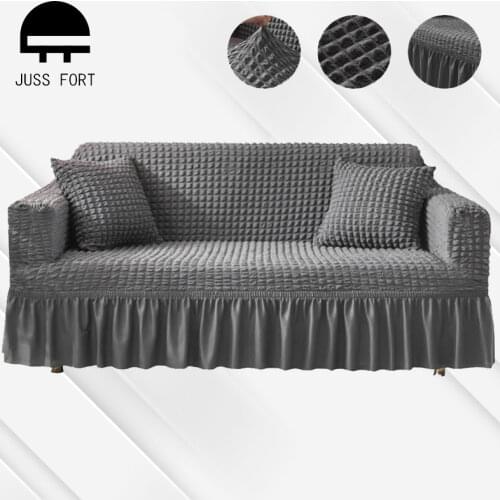 1/2/3/4-Seater Elastic Sofa Cover With Skirt All-inclusive Couch Slipcovers for Living Room Furniture decor L-Shape Sofa Covers