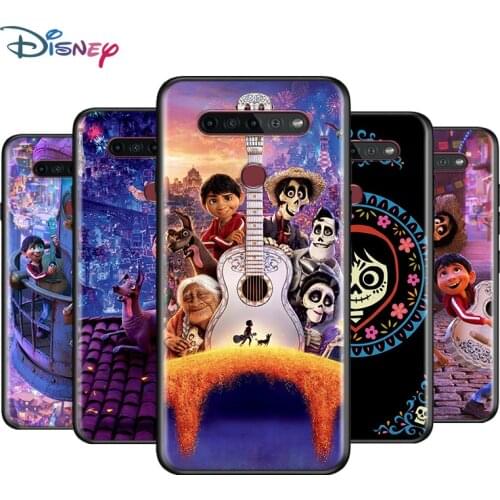 Black Soft Movie-Coco For LG K92 K62 K52 K42 K31 K22 K71 K61 K51S K41S K30 K20 G8 G8S G8X ThinQ Phone Case