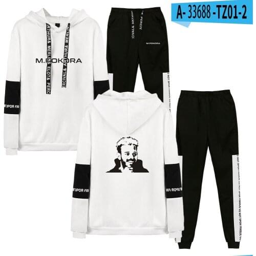 2 to 14 years old Kids Hoodies + Sweatpants Mens Hoodie Sets M. Pokora Hoodie Women Pants suit Autumn Winter Print Sweatshirts