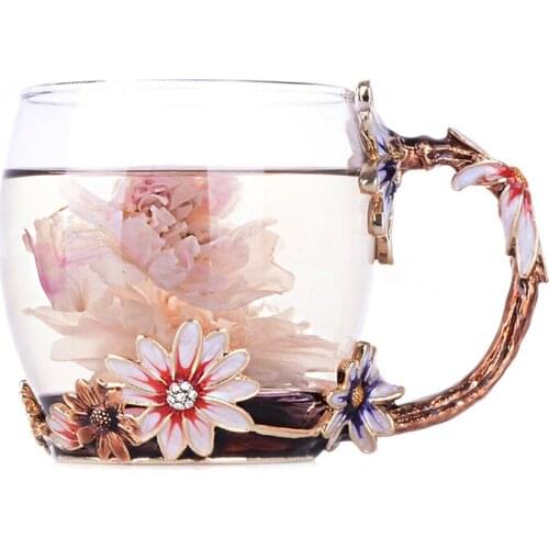 Enamel Glass Coffee mug caneca criativa Tea Juice copo tazas de cafe creativas Creative Drinkware