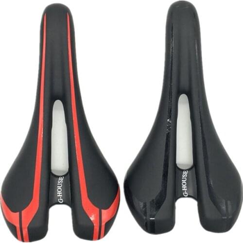 G-HOUSE new design hollow full carbon fiber bow EVO sponge mtb road bike seat bicycle saddle
